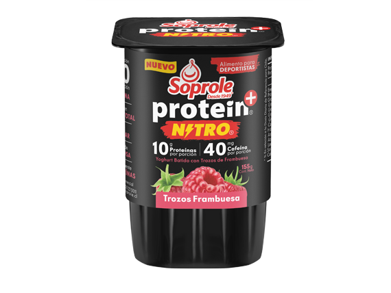 Yoghurt Protein+ Nitro Trozos Frambuesa 155g